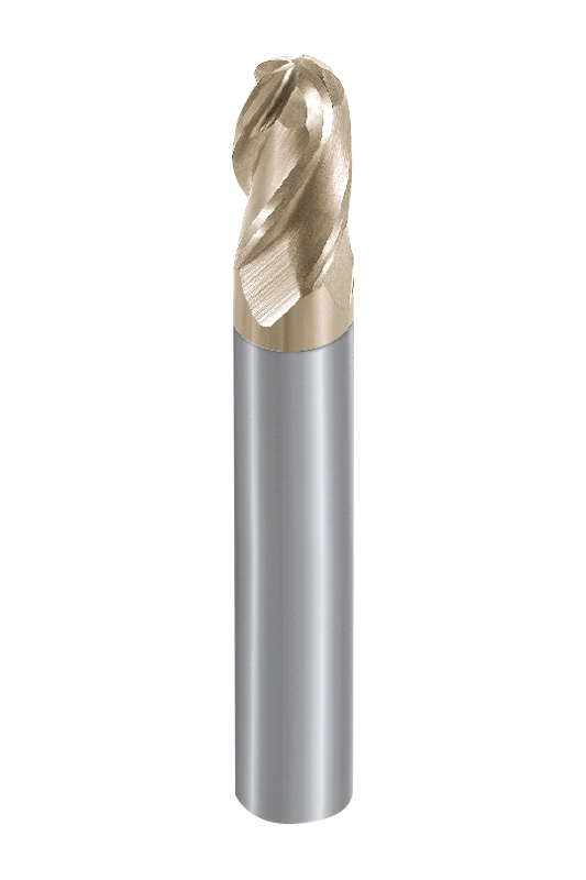 Usinagem de liga de titânio fresas de ponta esférica de 4 flautas